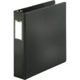 thumbnail image 1 of Business Source Slanted D-ring Binders - 2" Binder Capacity - 3 x D-Ring Fastener(s) - 2 Internal Pocket(s) - Chipboard, Polypropylene - Black - PVC-free, Non-stick, Spine Labe | Bundle of 10 Each, 1 of 1