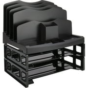 Business Source, Smart Sorter Letter Tray/Organizer, 1 Each, Black