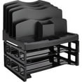 thumbnail image 1 of Business Source Smart Sorter Letter Tray/Organizer - 9 Compartment(s) - 14" Height x 13.1" Width x 9.9" Depth - Desktop - Black - 1 Each | Bundle of 10 Each, 1 of 1