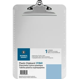 Business Source Spring Clip Plastic Clipboard - 8 1/2 Business Source Spring Clip Plastic Clipboard - 8 1/2