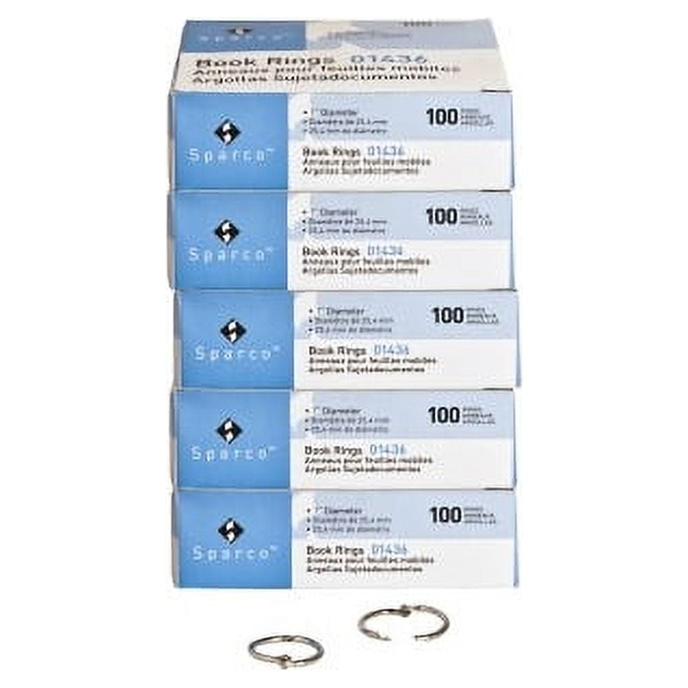 Business Source Standard Book Rings - 1 Business Source Standard Book Rings - 1