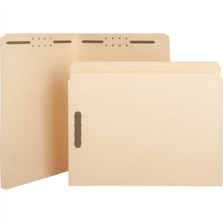 Business Source Straight Tab Cut Letter Recycled Fastener Folder - 8 1/2 Business Source Straight Tab Cut Letter Recycled Fastener Folder - 8 1/2
