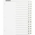 thumbnail image 1 of Business Source Table of Content Quick Index Dividers - Printed Tab(s) - Digit - 1-10 - 10 Tab(s)/Set - 8.5" Divider Width x 11" Divider Length - 3 Hole Punched - White Divider | Bundle of 10 Sets, 1 of 3