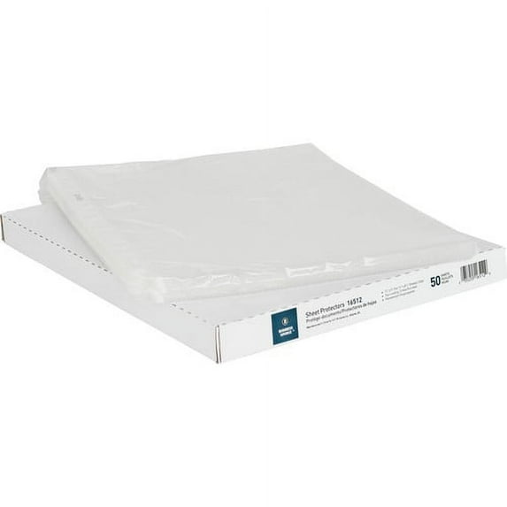 Business Source Top-Loading Poly Sheet Protectors - 3.3 mil Thickness - For Letter 8 1/2" x 11" Sheet - Rectangular - Clear - Polypropylene - 50 / Box | Bundle of 10 Boxes