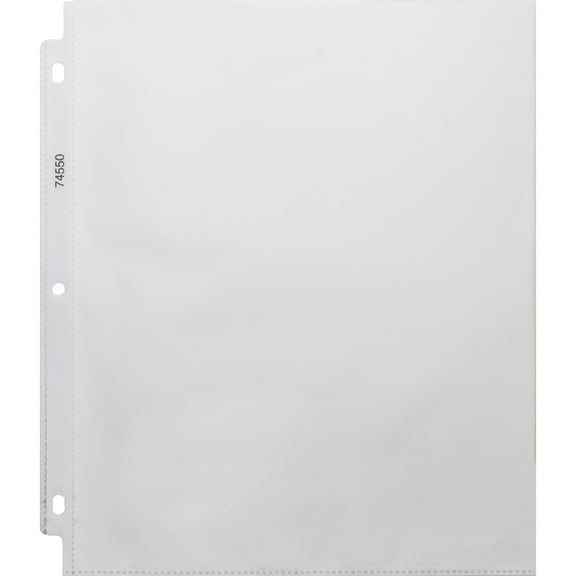 Business Source Top-Loading Poly Sheet Protectors - 3.3 mil Thickness - For Letter 8 1/2" x 11" Sheet - Ring Binder - Rectangular - Clear - Poly - 100 / Box | Bundle of 5