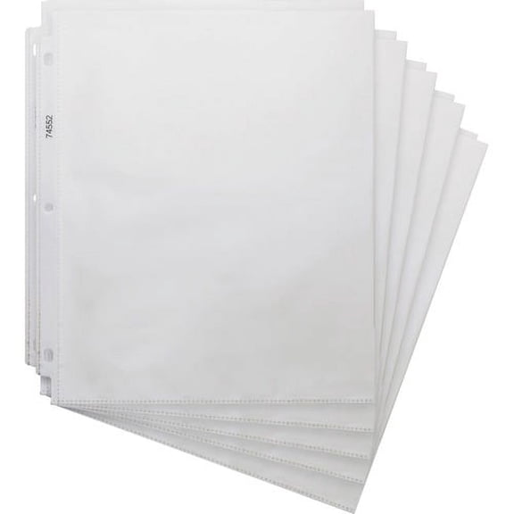 Business Source Top-loading 3-hole Sheet Protectors - For Letter 8 1/2" x 11" Sheet - 3 x Holes - Clear - Polypropylene - 200 / Box | Bundle of 10 Boxes