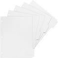 thumbnail image 1 of Business Source White Tab Double-reverse Print-on Index - Print-on Tab(s) - 5 Tab(s)/Set - 9" Divider Width - Letter - 8.50" Width x 11" Length - 3 Hole Punched - Bright White | Bundle of 10 Boxes, 1 of 1