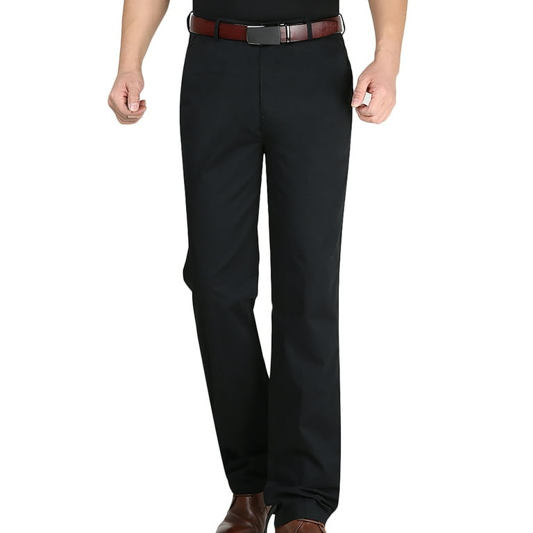 Business Suit Pants for Men Classic Fit Dress Pants Dressy Casual Flat Front Work Pants Formal Occasion Trousers Walmart