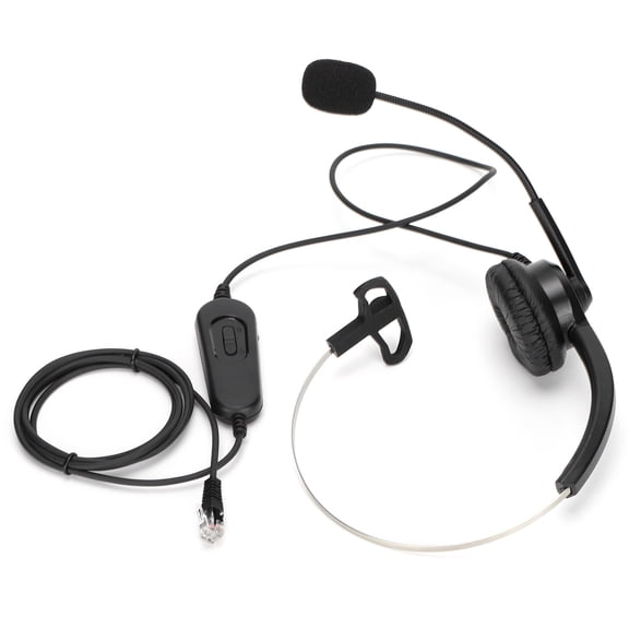 Business Telephone Headset, 330 Mic Boom, 180 Rotation, Comfortable Ear Pads, RJ9 Connector