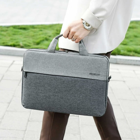 Business Tote Bag for Men Women, Foldable Tote Bag With Zipper Large Shoulder Bag Top Handle Handbag Carrying Laptop Bag for Travel, Work