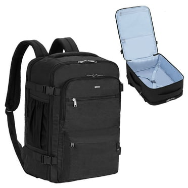 Business Travel Backpack Fits 17 Inch Laptop for Personal Item Bag 18x14x8 Clamshell Opening Carry on Laptop Backpack for Men with Wet Pocket, Black