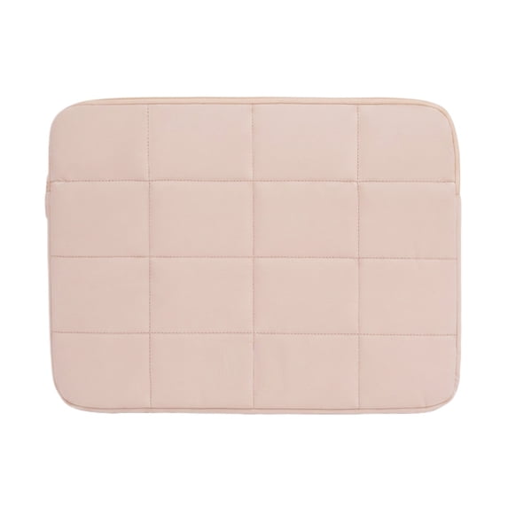 Business Travel Laptop Sleeve, Shockproof Computer Carrying Case, Slim Notebook Shoulder Bag with Accessory Pockets, Protective Storage Bag, Pink