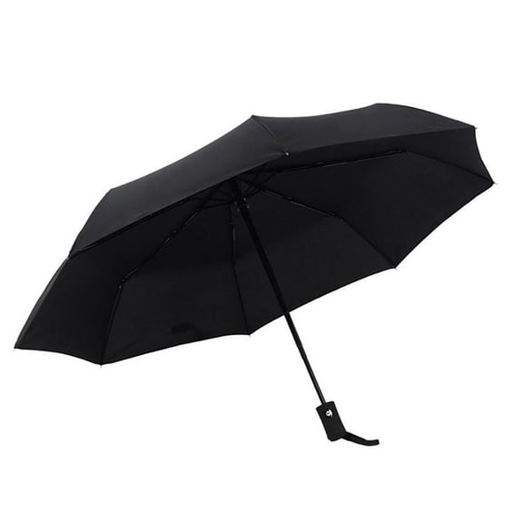 Business Tri-Fold Automatic Folding Windproof Umbrella, 12.99 Inches Folded, 41.34x25.98 Inches Open, Soft Rubber Handle, Perfect Compact Rain Gear for Men Women