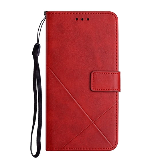 Business Wallet Case for iPhone 15 Pro Max with Strong Magnetic Clasp Card Slots Holder, Luxury PU Leather Flip Cover with Kickstand Shockproof Protective Case for iPhone 15 Pro Max, Red