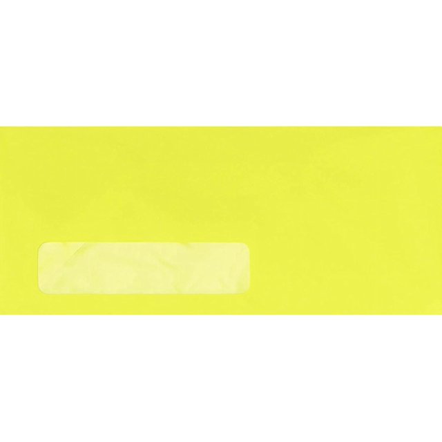 Business Window Envelopes Flap 4 1/8" X 9 1/2" Citrus Yellow
