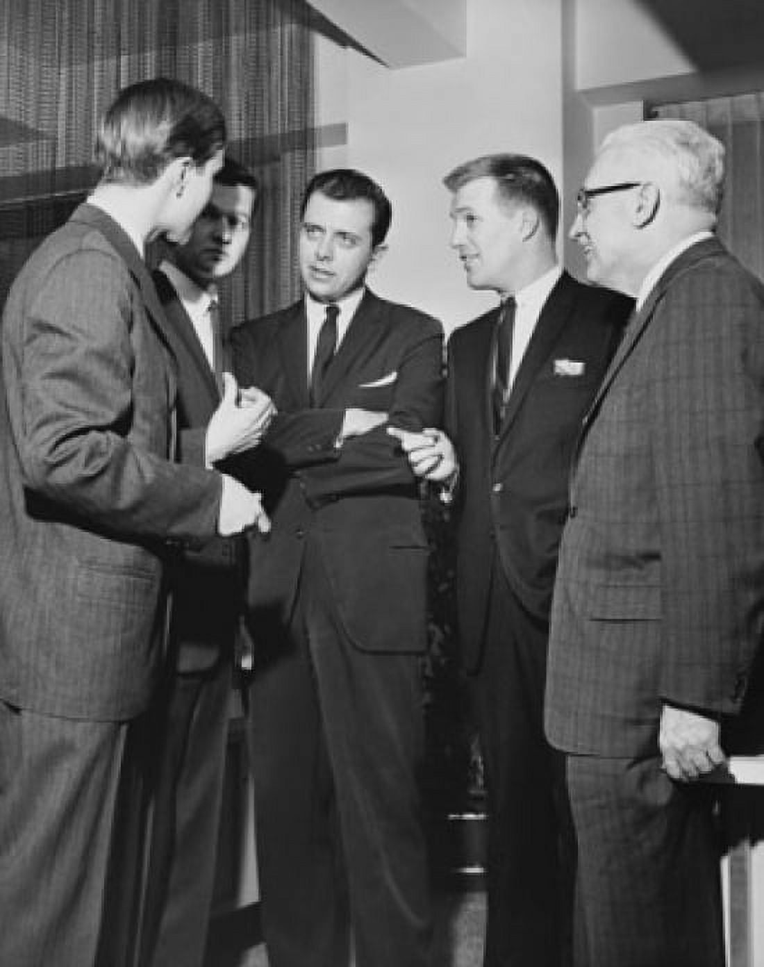 Business executives talking Canvas Art - (18 x 24)