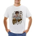 thumbnail image 1 of Businessman Running Men’s T-Shirt 100% Cotton Casual Short Sleeve Tops Gift Tee White 5XL, 1 of 2