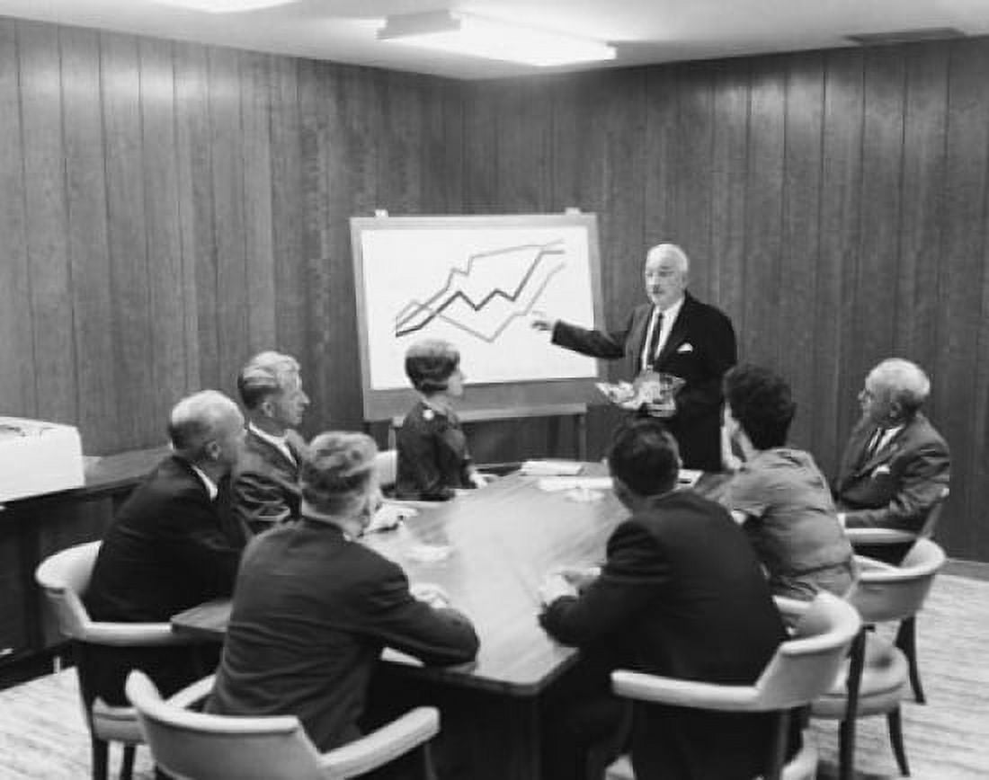 Businessman giving a presentation in a conference room Canvas Art - (24 x 36)