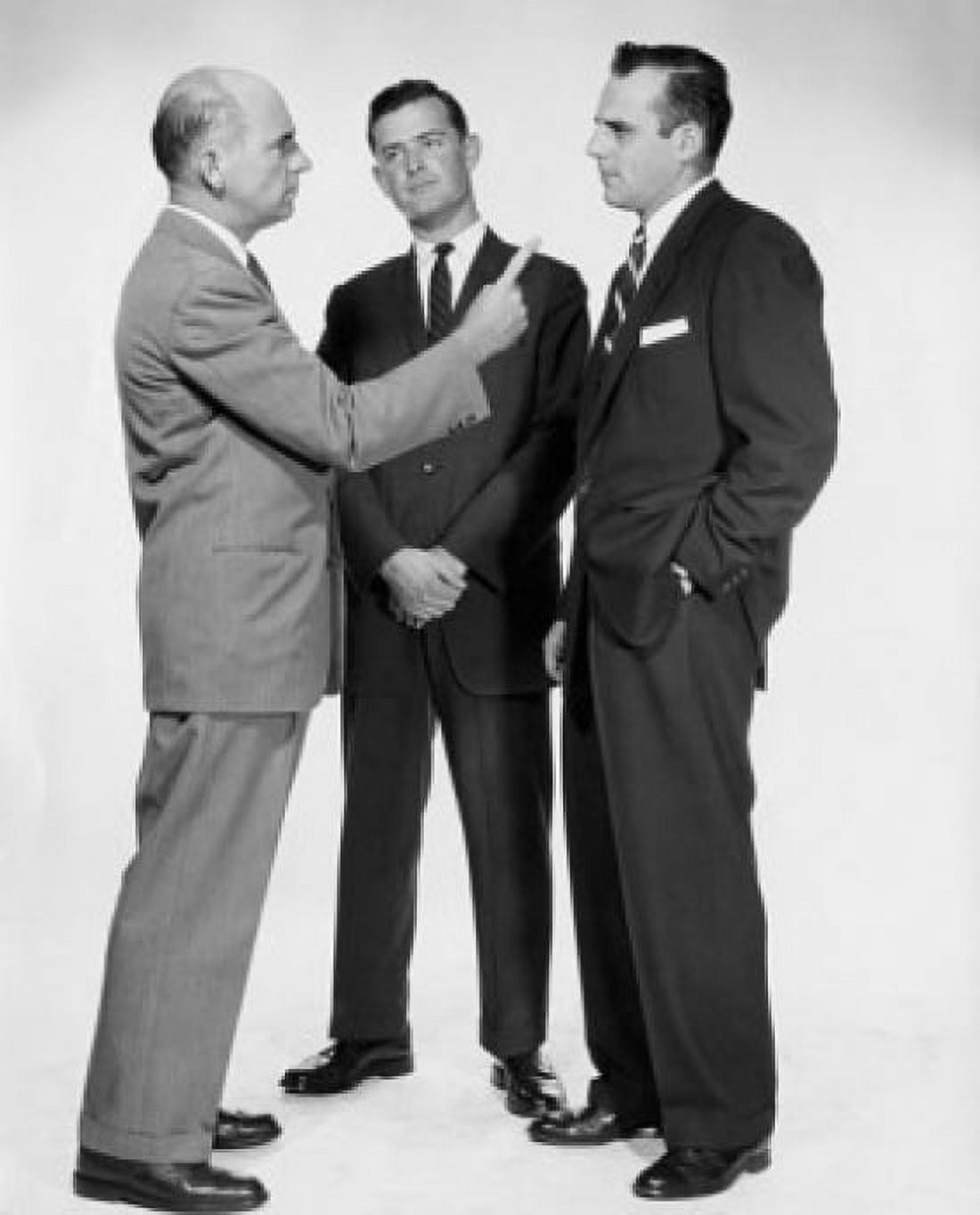 Businessman pointing at another businessman Canvas Art - (24 x 36)