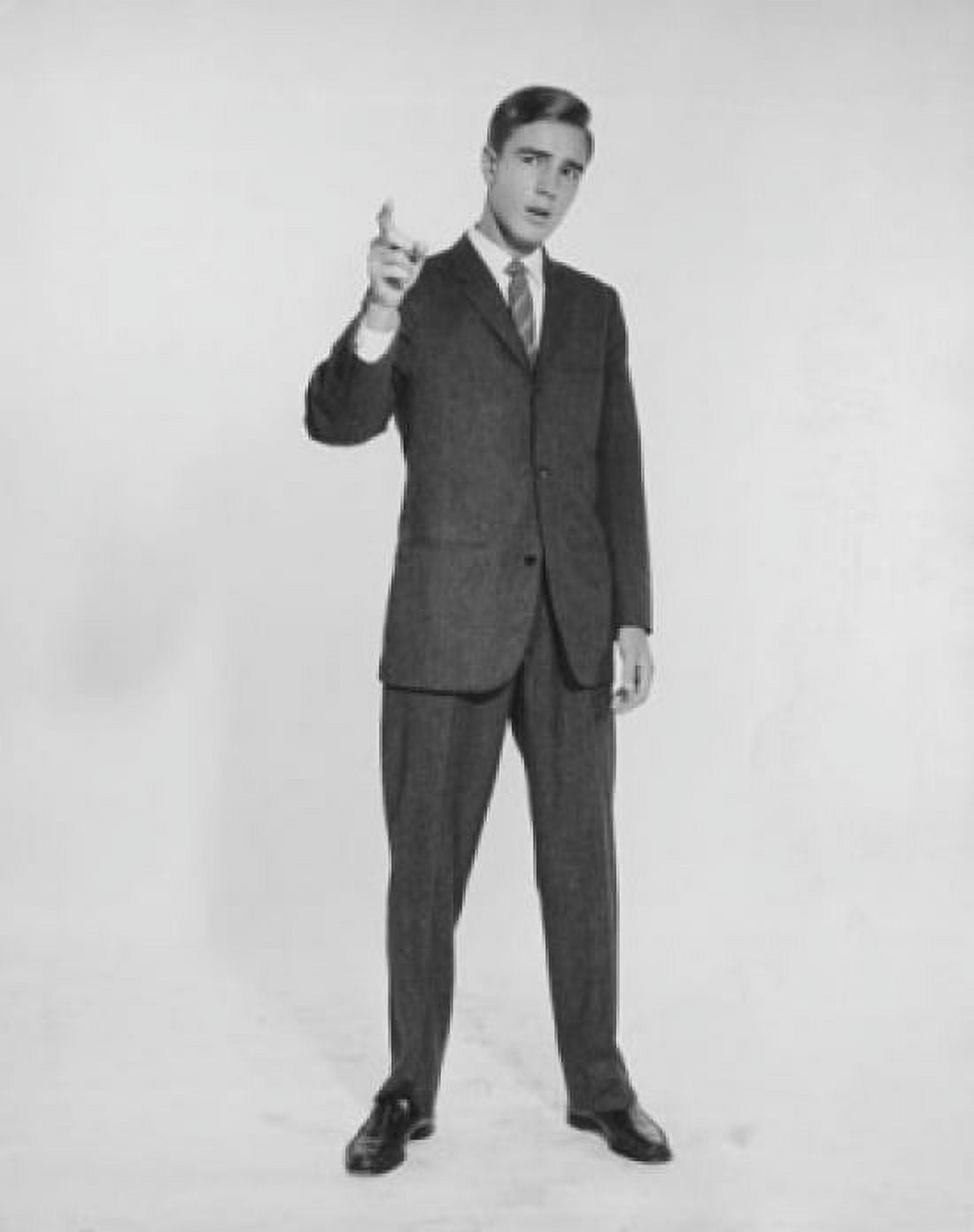 Businessman pointing upwards Canvas Art - (18 x 24)