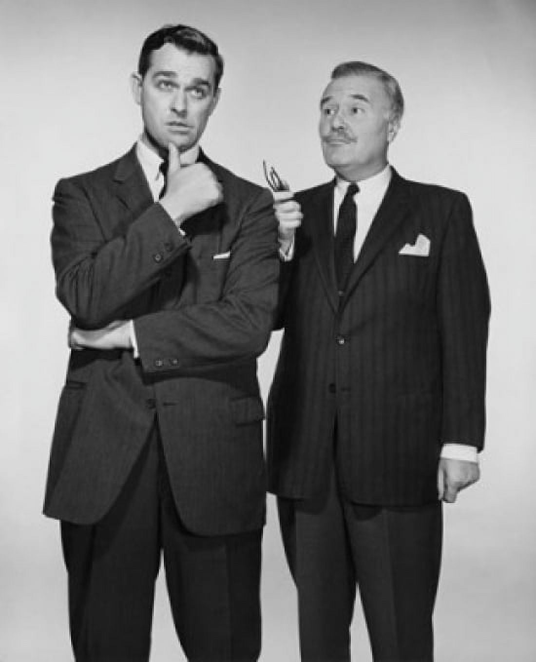 Businessman scolding another businessman Canvas Art - (24 x 36)
