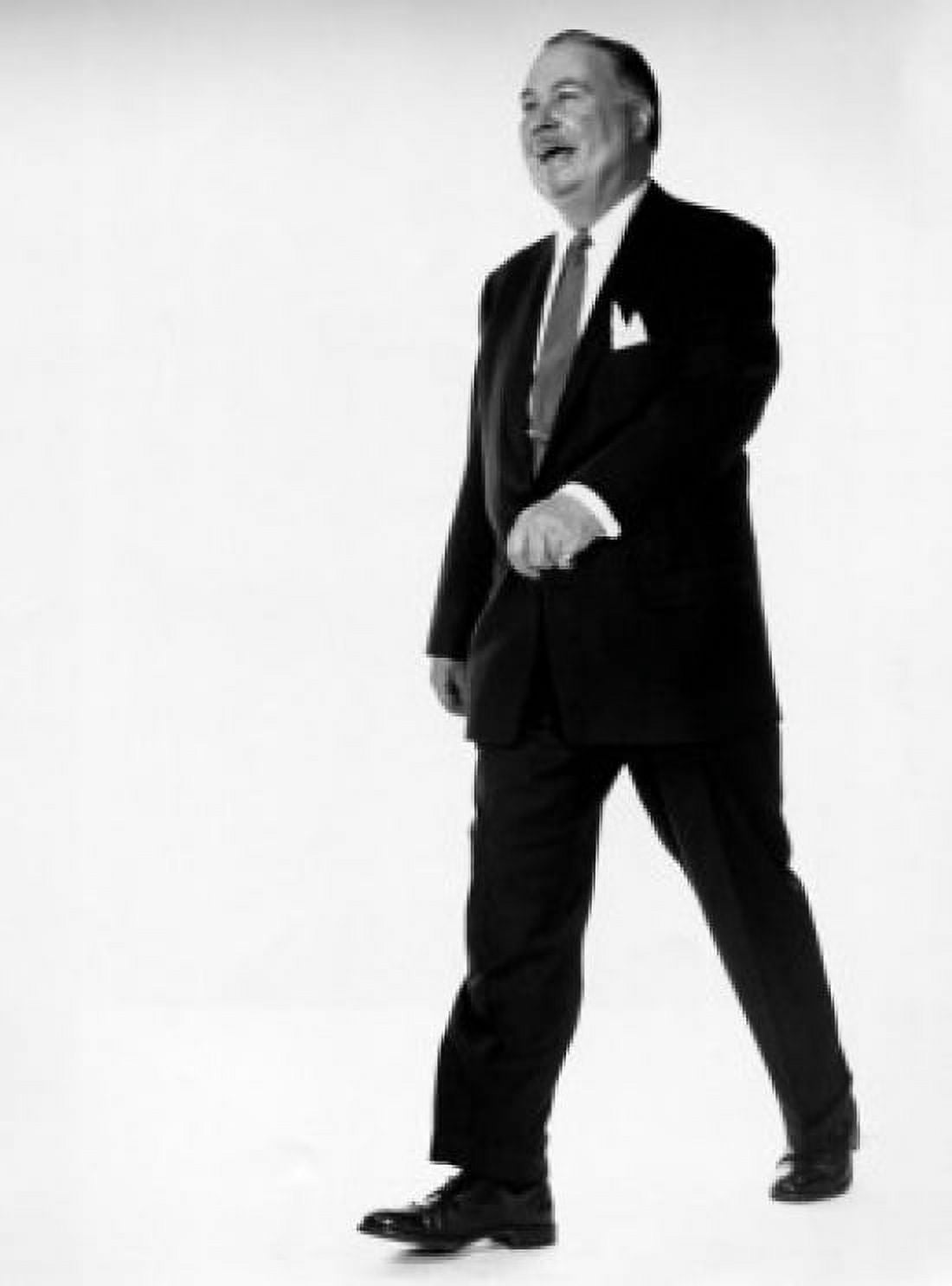 Businessman walking Canvas Art - (18 x 24)