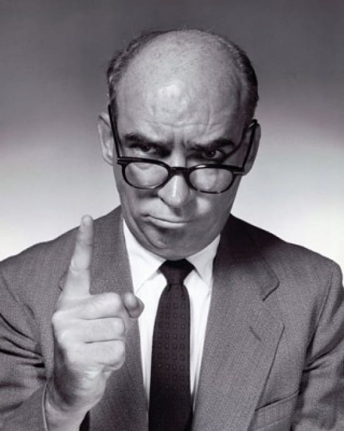 Businessman waving his finger in anger Canvas Art - (18 x 24)