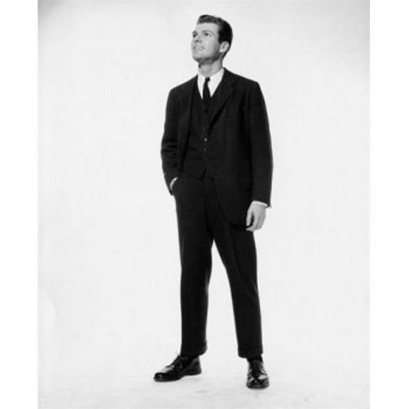 Businessman with Hand in Pocket Poster Print - 18 x 24 in.