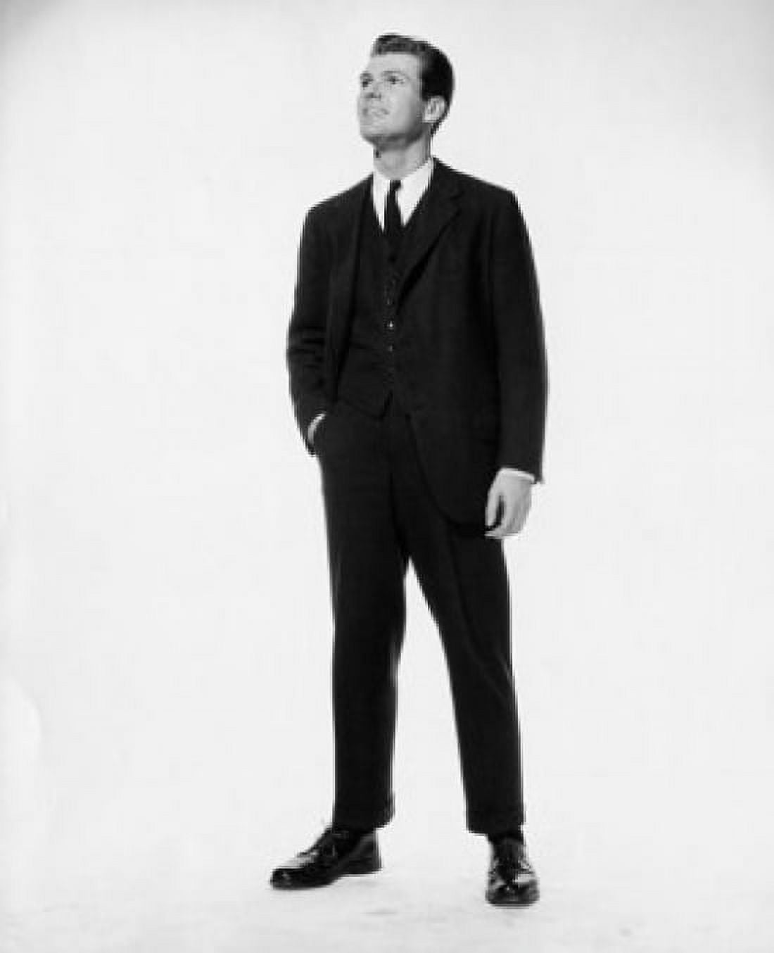 Businessman with hand in pocket Canvas Art - (18 x 24)