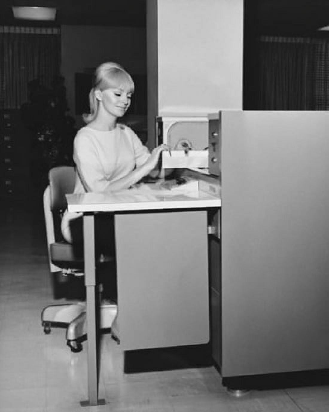 Businesswoman working in an office Canvas Art - (24 x 36)
