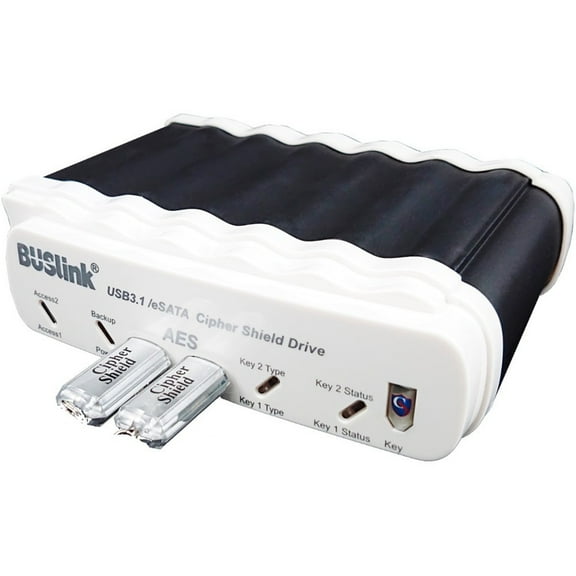Buslink CipherShield CDSX-4TSDG2CKKB 4 TB Portable Solid State Drive, 2.5" External, SATA, TAA Compliant