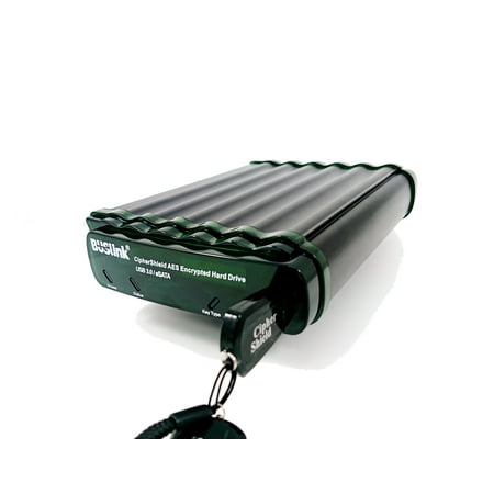 Buslink CipherShield - CSE8TSDSU3M1 8TB SSD - Mode 1 Key 256-bit AES FIPS 140-2 HIPAA - USB 3.2 Gen 1 (3.0)/eSATA - Hardware Encrypted External Desktop Drive