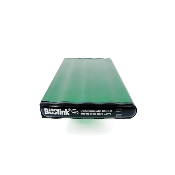 Buslink CipherShield DSE-1TG1K1 1TB HDD Mode 0 Encrypted Slim Drive – Single Key Special, 256-bit AES Hardware Encryption, FIPS 140-2, USB 3.0, Bus-Powered, HIPAA, HITECH, FERPA, TAA-Compliant