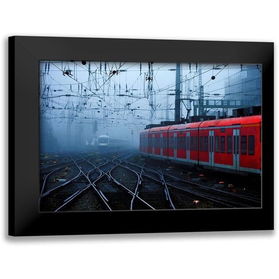 Buss, Alexander 24x17 Black Modern Framed Museum Art Print Titled - Railroads