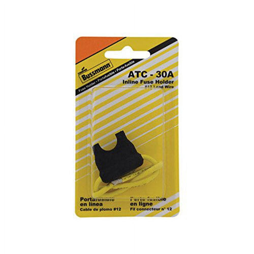 Buss In-Line Fuse Holder for AGC Fuses ATC 24-Mfg# BP/HHD-RP - Sold As 25 Units