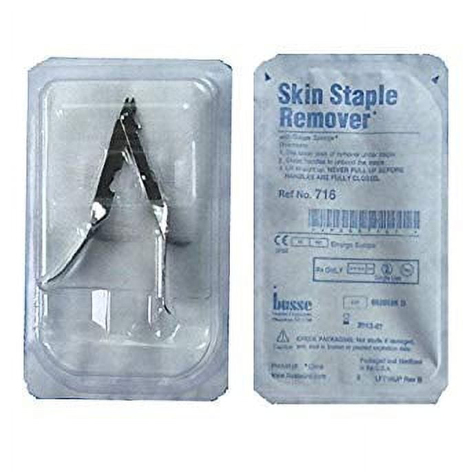 Busse Skin Staple Remover Latex free with Sterile Kit, Steel Stainless