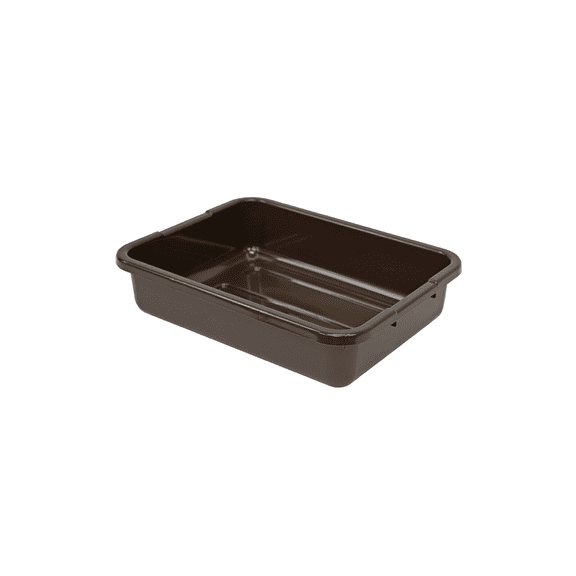 Quantum Storage Systems FSB-21155RBN Ribbed Bottom Bussing Tubs Heavy Duty Part Organizer Brown Bins 21" L x 15" W x 5" H 12 Pack
