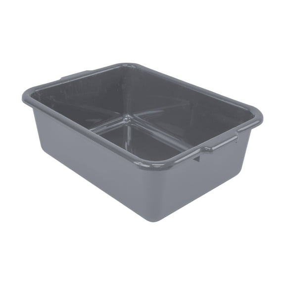 Quantum Storage Systems FSB-21157GY Latch Bussing Tubs Heavy Duty Part Organizer Gray Bins 21" L x 15" W x 7" H 12 Pack