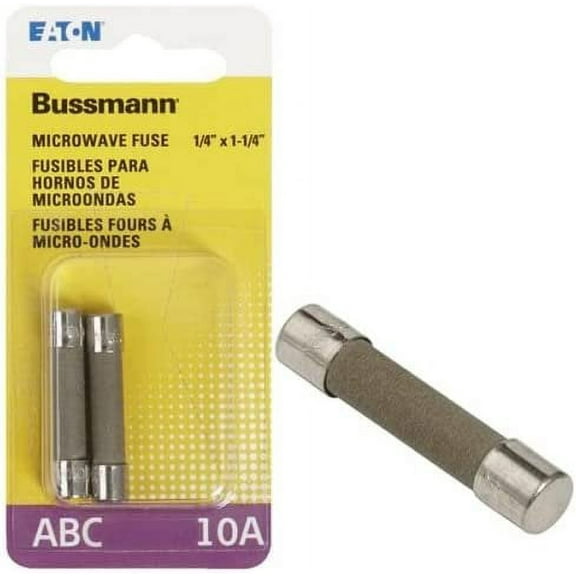 Bussmann Microwave Oven Fuse ABC-10 - 10 Amp 250 Volt AC - 2 Count
