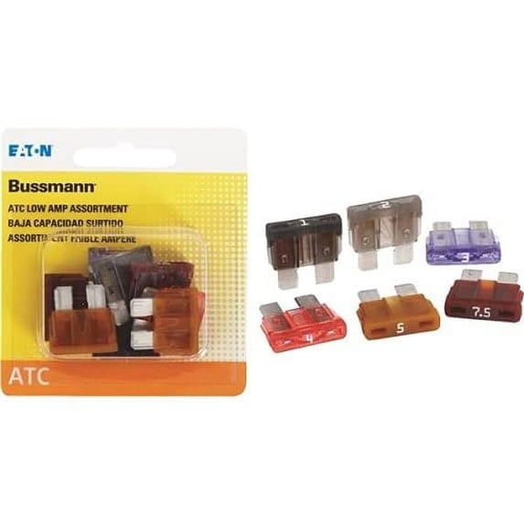 Bussman BP/ATM-A6LP RP Low Profile Auto Fuse Assortment 6 Pieces