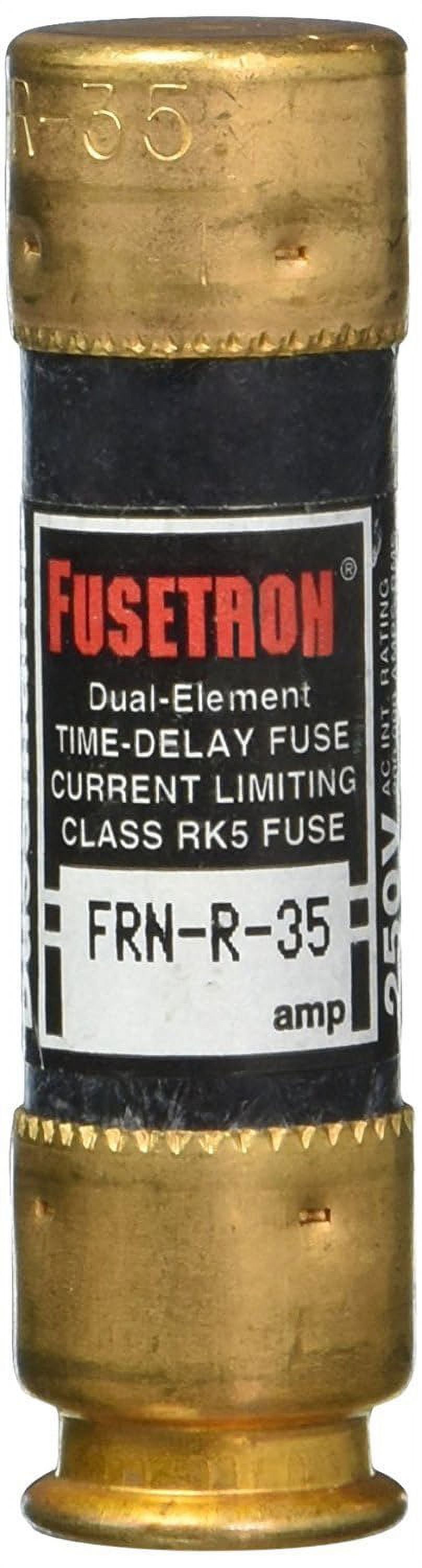 Bussmann Time Delay Fuse FRN-R-35 - 35 Amp 250V Non-Indicating Dual ...