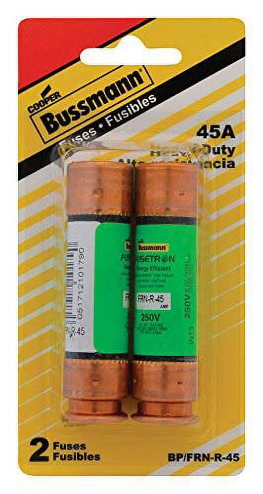 Bussmann Dual Element Time Delay Fuse FRN-R-45 - 45 Amp 250 VAC Non ...