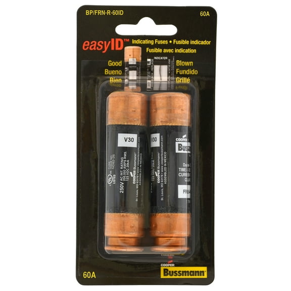 Bussman BP/FRN-R-60ID 60 Amp EasyID™ Heavy-Duty Time Delay Fuse 2 Count