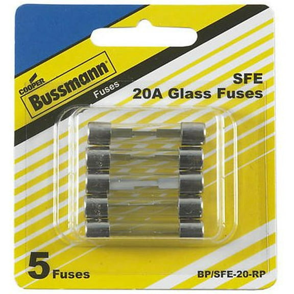 Bussman BP/SFE-20 RP 20 Amp Fuses 5 Count