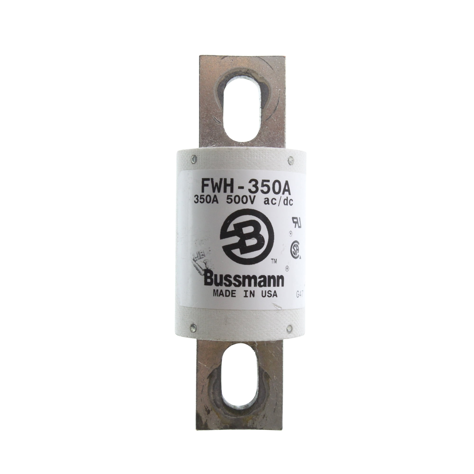 Bussman FWH-350A 500-Volt, Stud Mount High Speed Blade Fuse 350-Amp