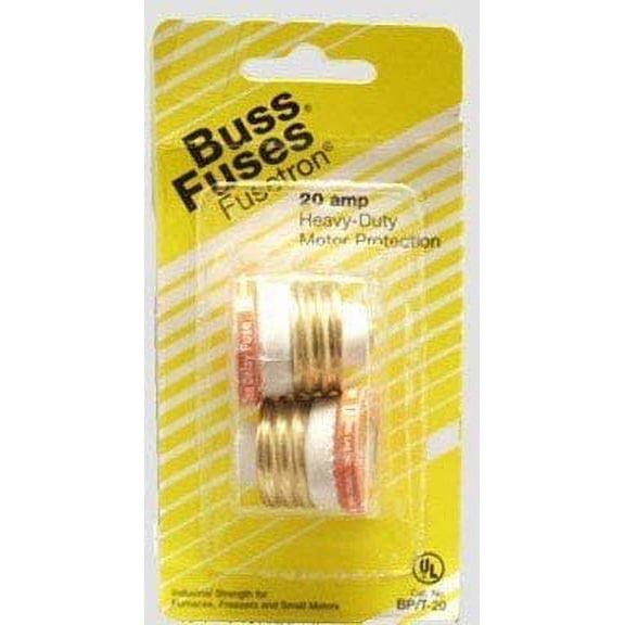 Bussmann Fuse Plug Fustron - 20 Amps - Multicolor