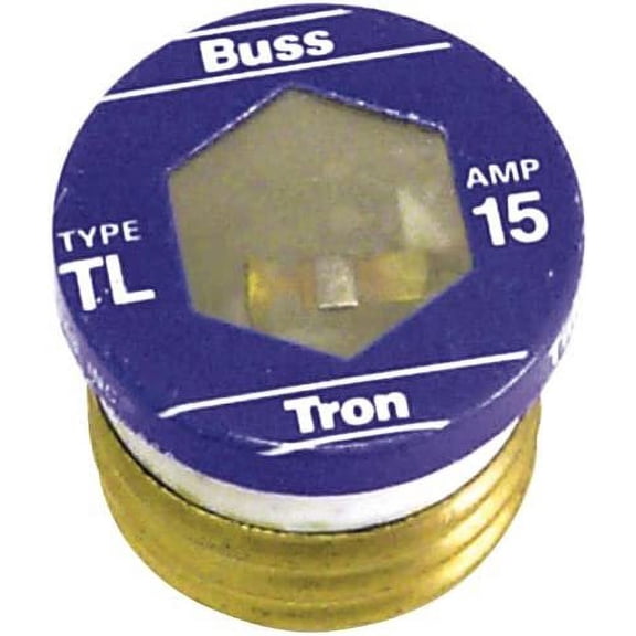 Bussman TL-15PK4 15 Amp Time Delay Plug Fuses 4 Count