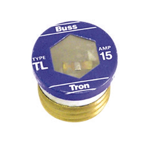 Bussman TL-15PK4 15 Amp Time Delay Plug Fuses 4 Count