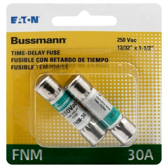 Bussmann 30 amps Midget Fuse 2 pk - Total Qty: 1; Each Pack Qty: 2; Total Items Rec: 2