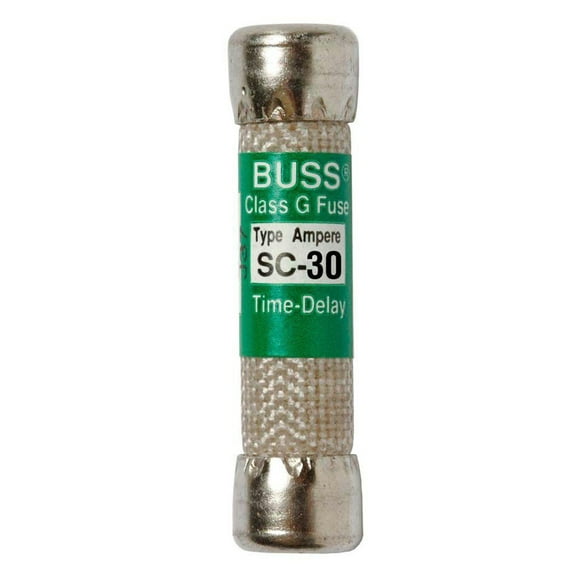 Bussman BP/SC-30 30 Amp 600Vac Class G Time Delay Rejection Fuse 2 Count